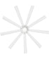 Turbine 80" LED Smart Fan Chalk White