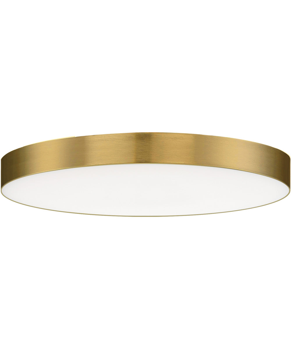 Trim 16 inch RD LED Flush Mount 3000K Satin Brass