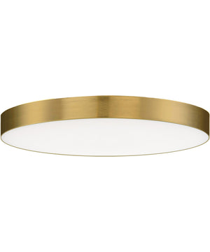 Trim 16 inch RD LED Flush Mount 3000K Satin Brass