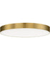 Trim 16 inch RD LED Flush Mount 3000K Satin Brass