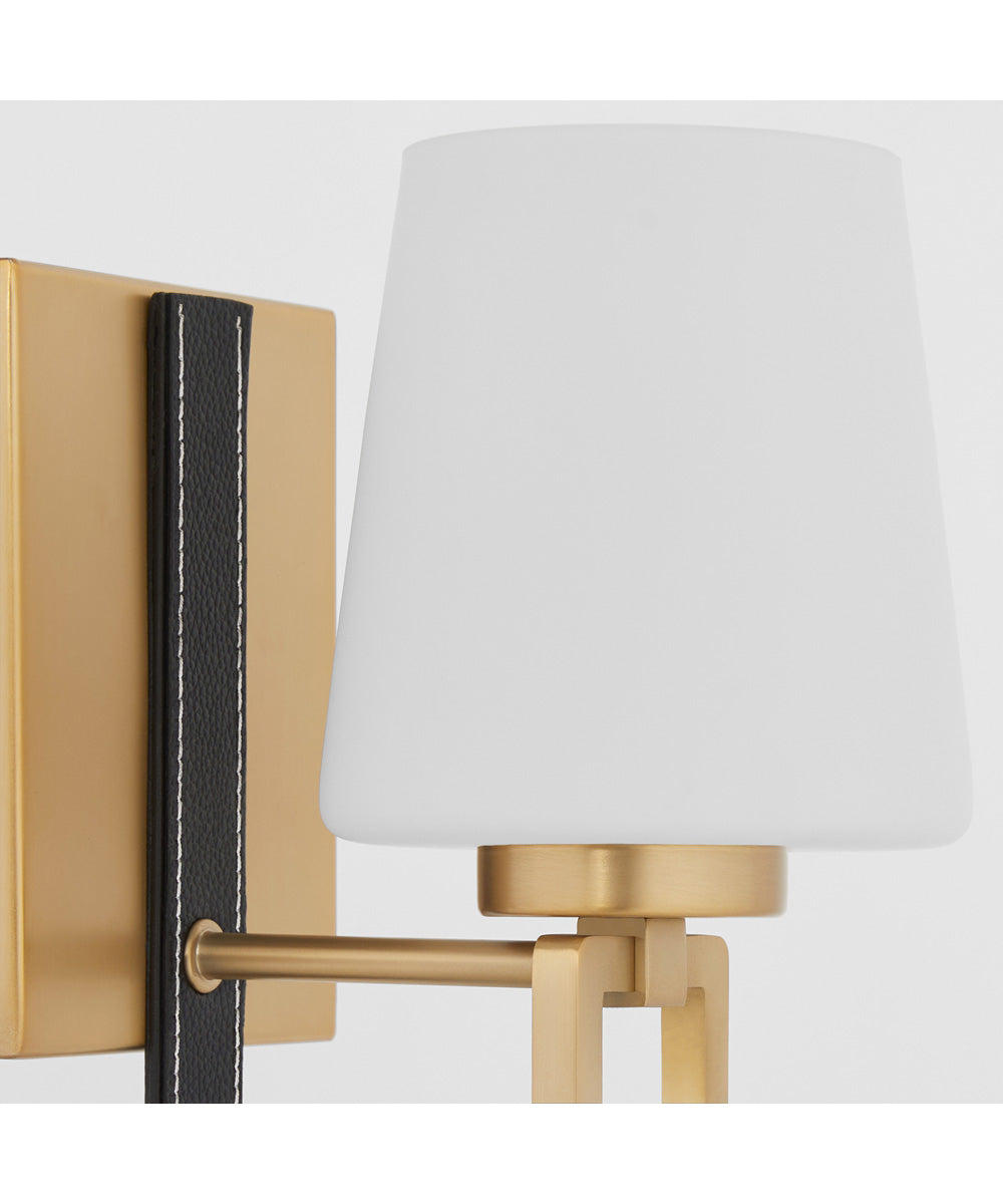 Hidalgo 1-light Wall Mount Light Fixture Aged Brass