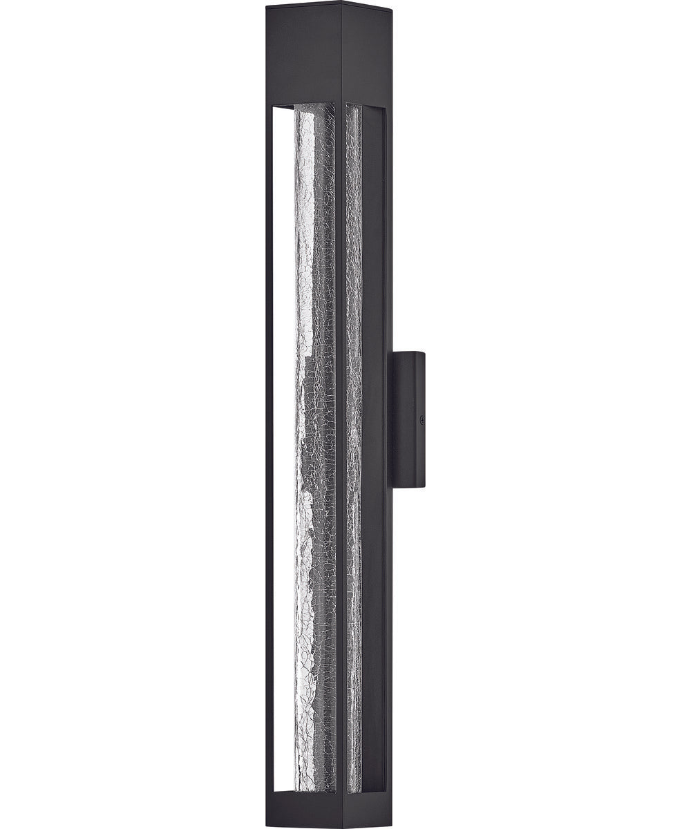 Vapor 1-Light Large Wall Mount Lantern in Black