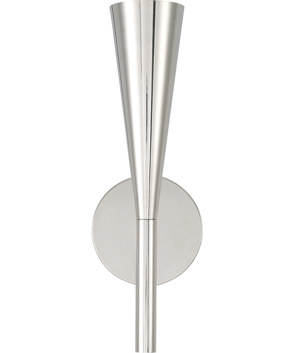 Levi 1-Light Sconce Polished Nickel