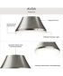 Avra Medium 2-Light Flush Mount with Etched White Glass Shade Brushed Nickel