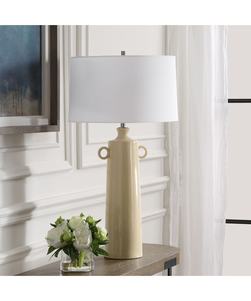 Florero Pale Yellow Table Lamp