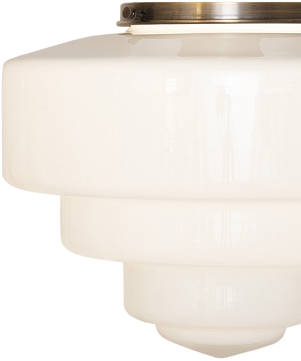 13.5" Wide Revival Schoolhouse Tiered Globe Flushmount
