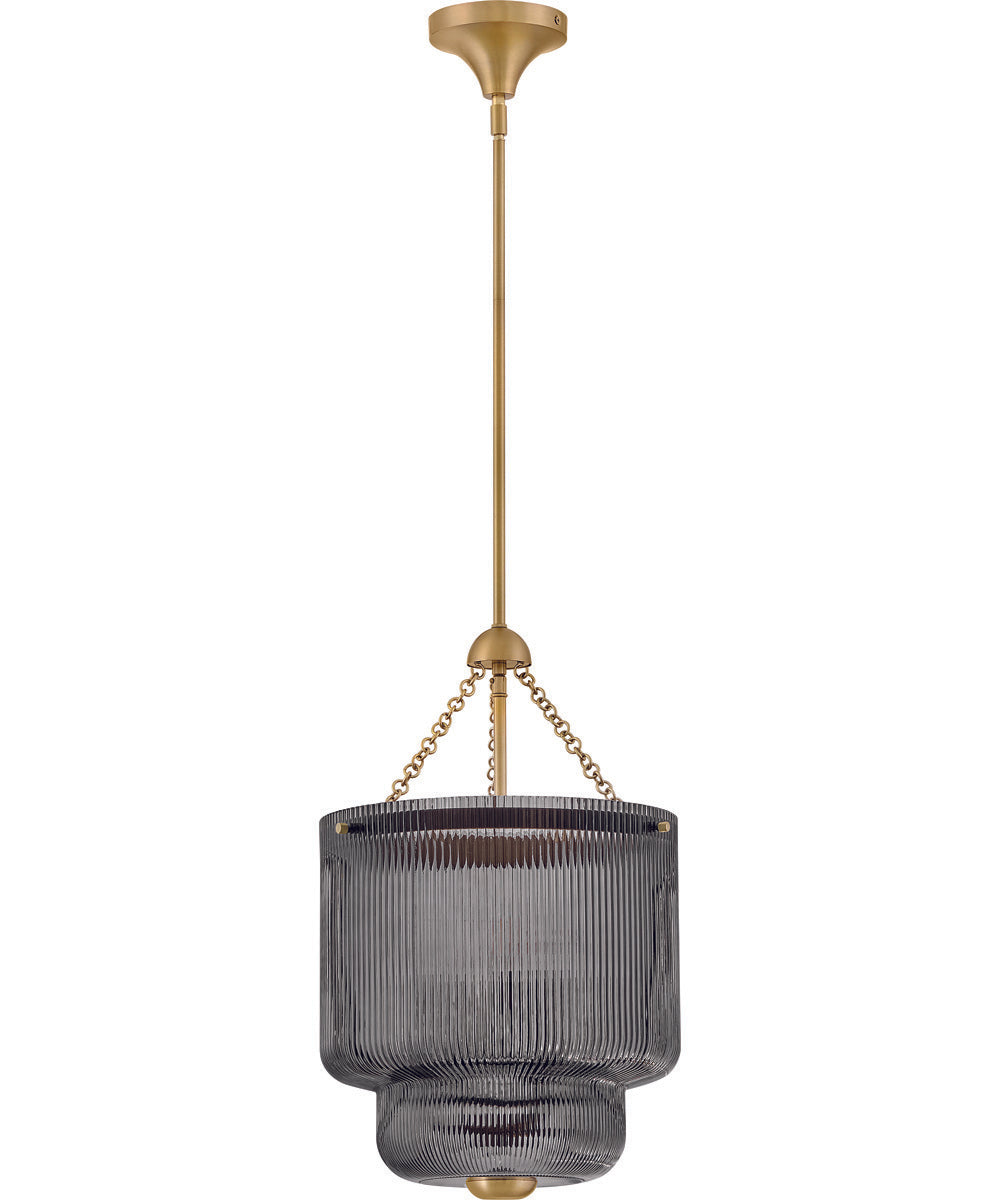 Adella 4-Light Medium Pendant in Lacquered Brass