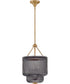 Adella 4-Light Medium Pendant in Lacquered Brass