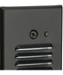 LED Indoor/Outdoor Integrated LED Wall or Step Light with Photocell Black