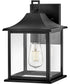 Nolan 1-Light Small Wall Mount Lantern in Black