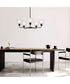 Vibrato 5 Light Chandelier  Matte Black
