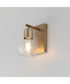 Geode 1-Light Sconce Natural Aged Brass