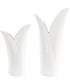 Leafscape White Vases Set of 2