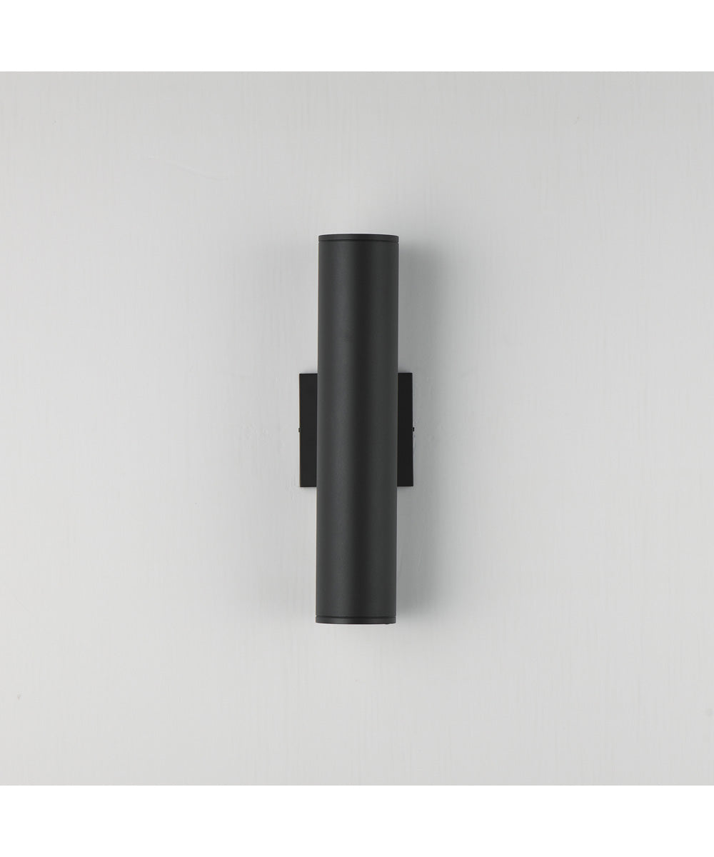 Caldera Outdoor Wall Sconce - 15 inch Black