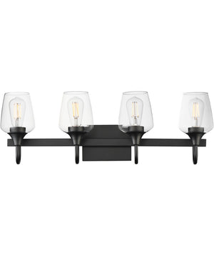 Goblet 4-Light Wall Sconce Black