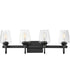 Goblet 4-Light Wall Sconce Black