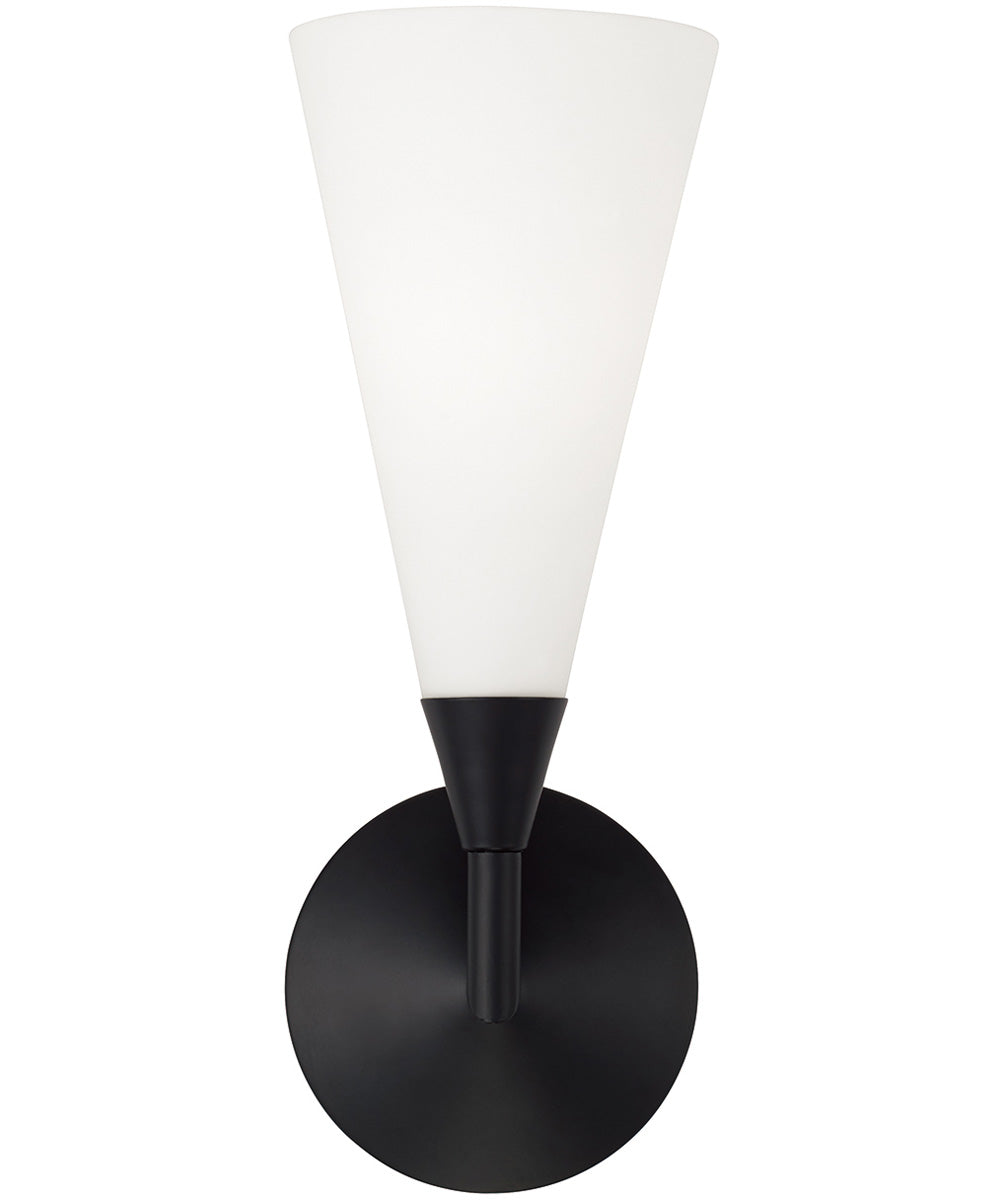 Gatsby 1-Light Sconce Matte Black