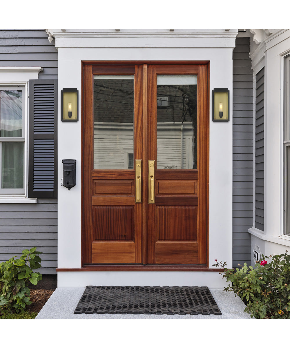 Twilight 1 Light Wall Lantern Black