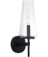 Aaron 1-Light Sconce Matte Black