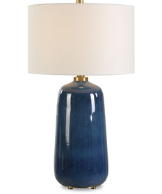Brae Blue Glaze Table Lamp