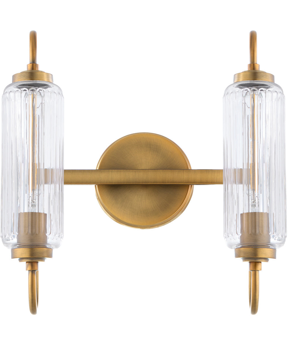 Whitmire 2-light Bath Vanity Light Brushed Brass