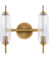 Whitmire 2-light Bath Vanity Light Brushed Brass