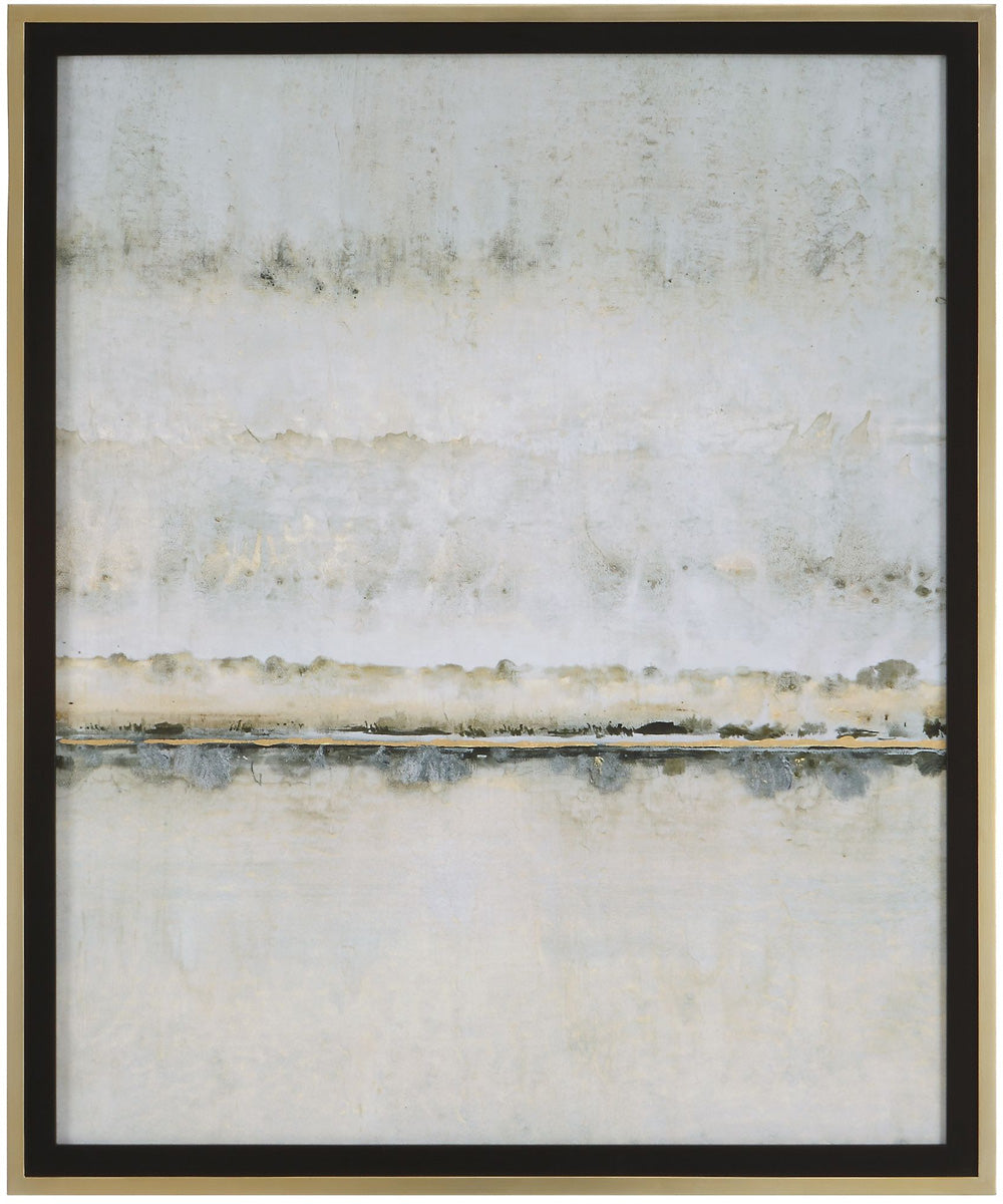 Gilded Horizon Framed Print