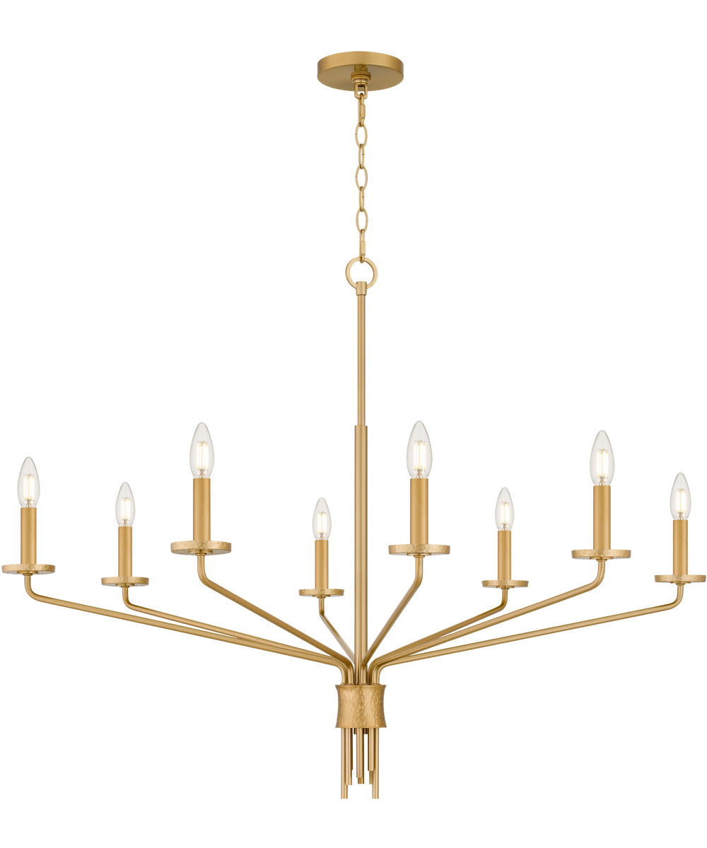 Alexander 8-light Chandelier Brushed Gold