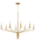 Alexander 8-light Chandelier Brushed Gold