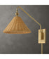 Phuvinh 1 Light Rattan Shade Sconce