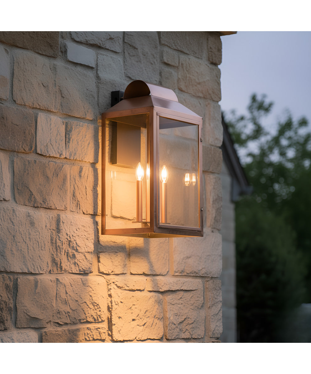 Beryn 4-light Outdoor Wall Light Aged Copper