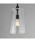 Hudson Single Pendant Black