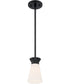 4"W Caleta 1-Light Pendant Black