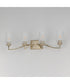 Rigata 4-Light Bath Vanity Satin Champagne