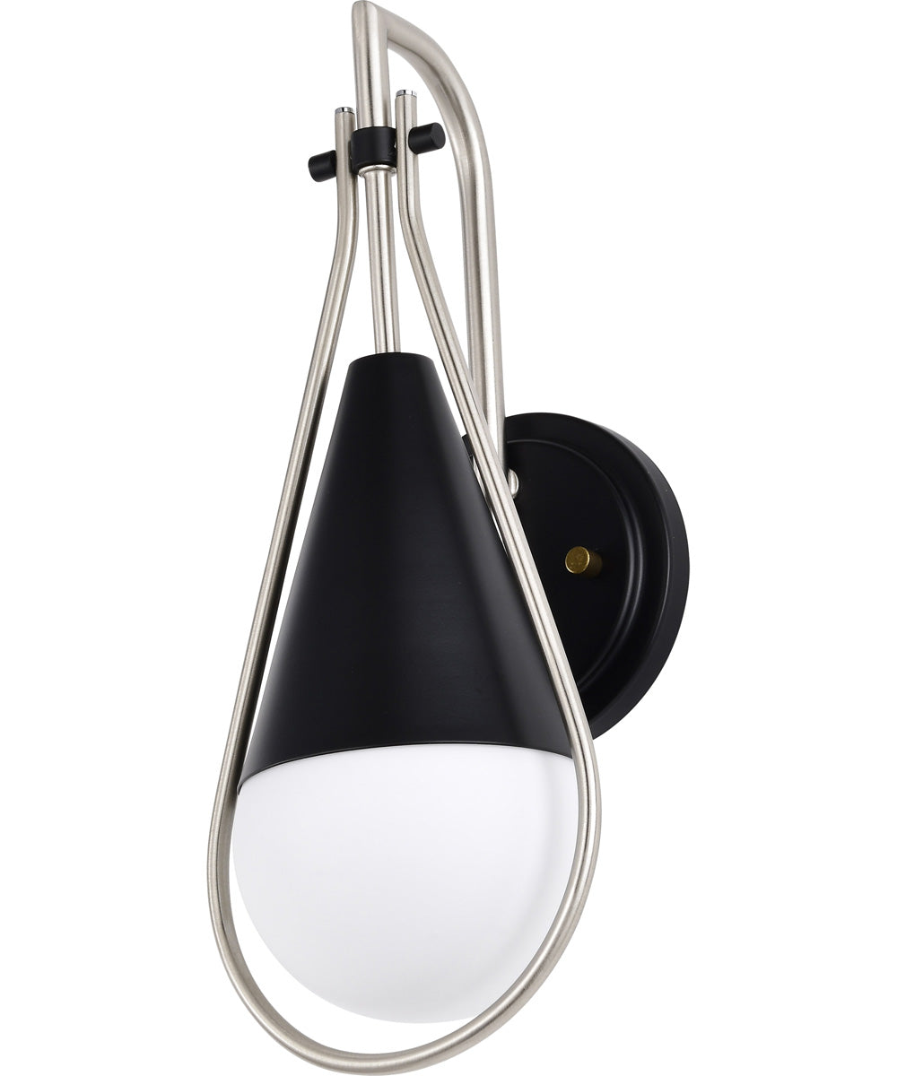 Admiral 1-Light Vanity & Wall Matte Black