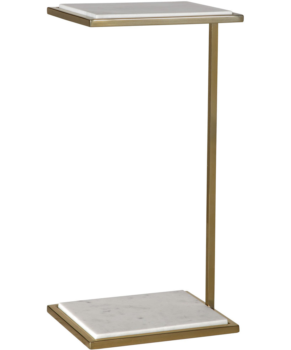 Elevate White Marble Drink Table