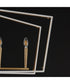 Melrose 6-Light Linear Pendant White/Natural Aged Brass