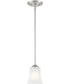 Bronson 1 Light Pendant Brushed Nickel