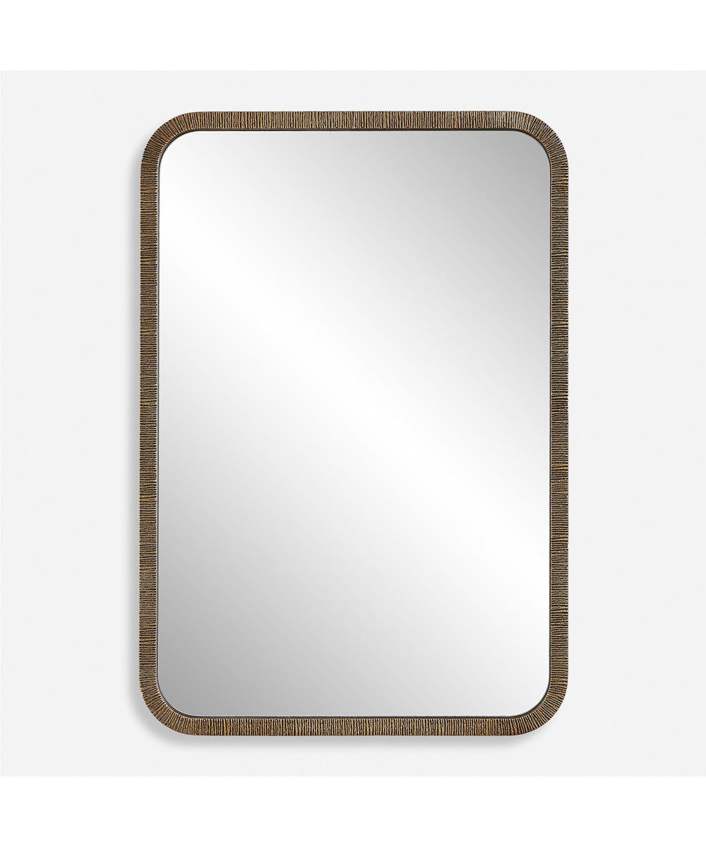 22x32" Wall Mirror in Antique Gold Textured