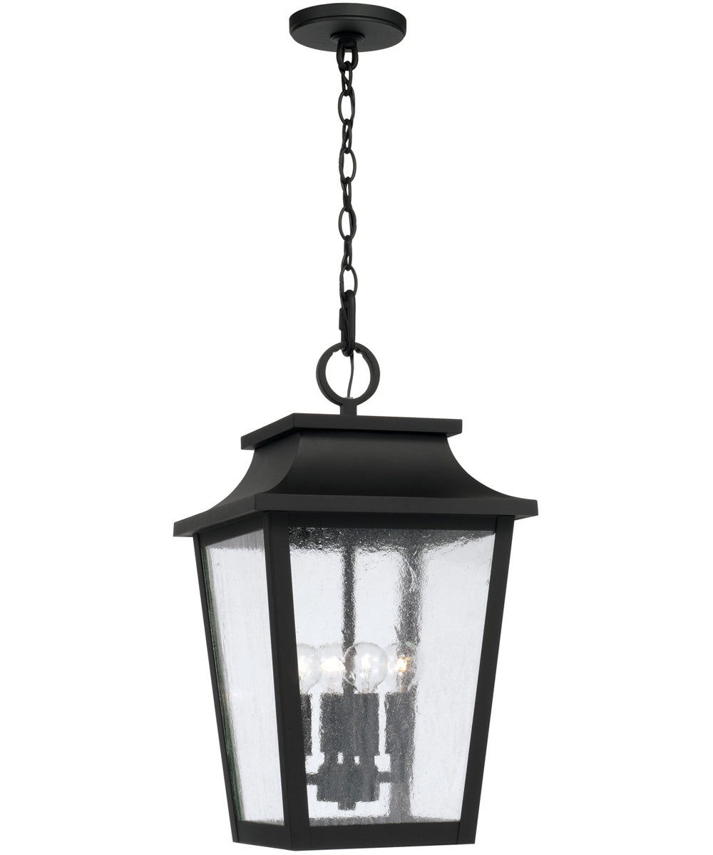 Chandler 4-Light Outdoor Hanging-Lantern Black