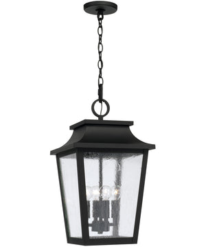 Chandler 4-Light Outdoor Hanging-Lantern Black