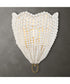 Biddeford 1 Light White Beaded Sconce