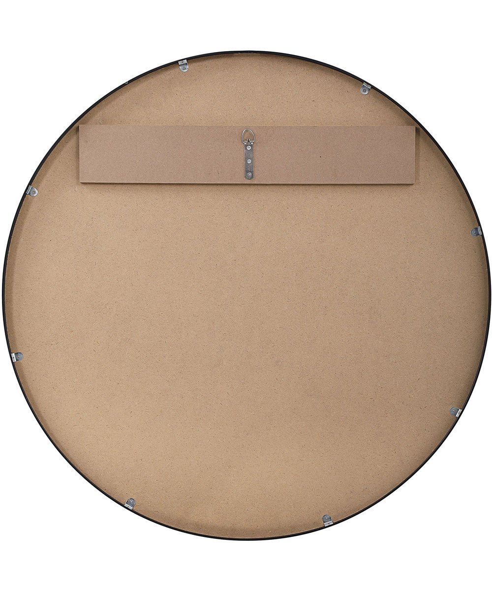 34x34" Wall Mirror in Satin Black