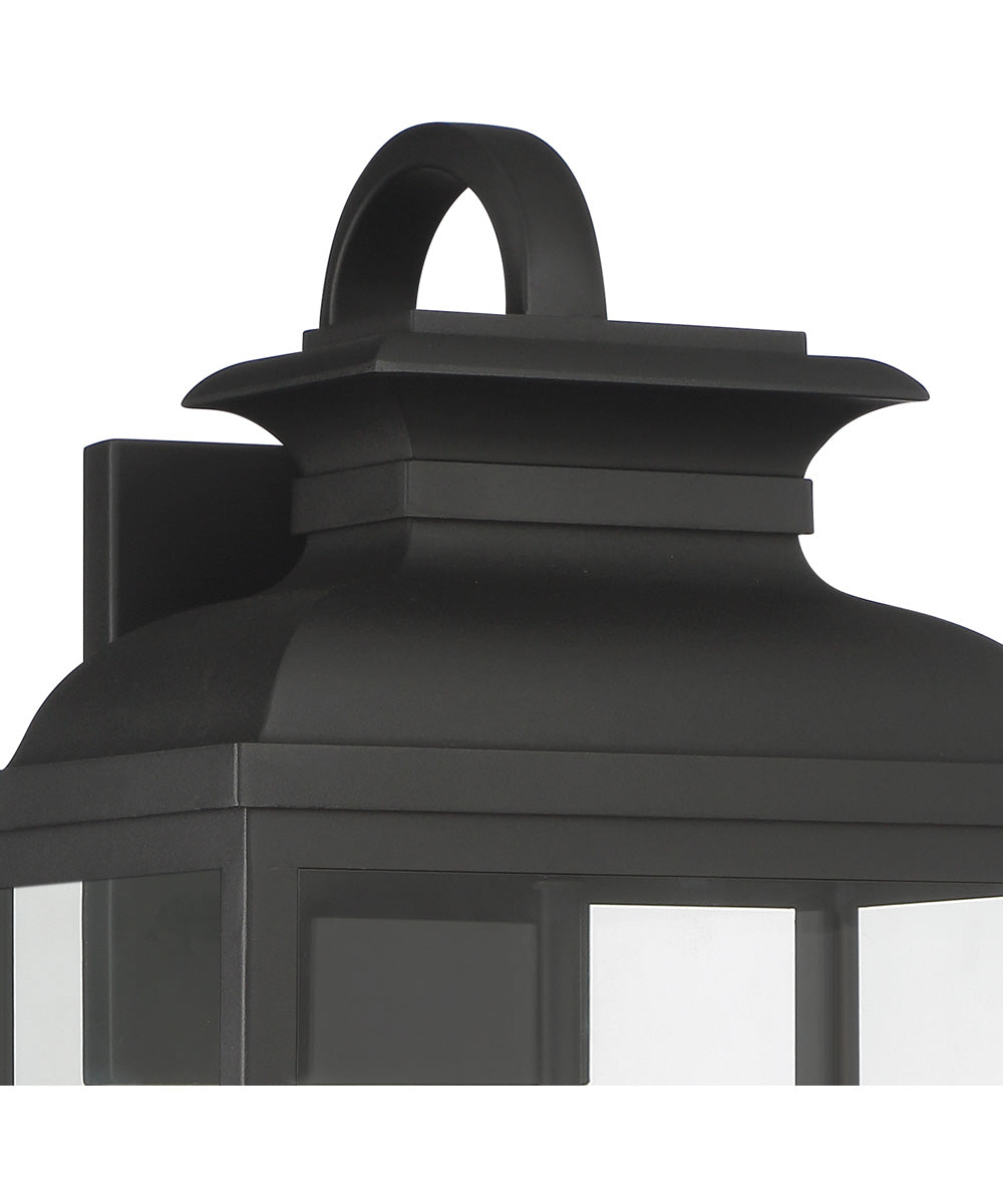 Milton 2 Light Wall Lantern Black