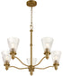 Lawton 5-light Chandelier Brushed Brass