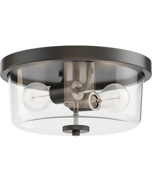 Fuller 2-Light Flush Mount Black