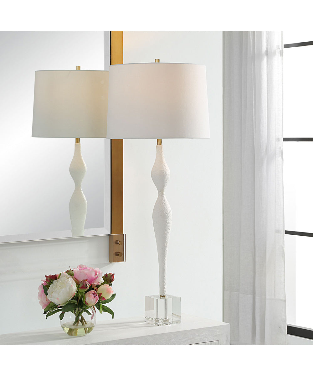 Helena Slender White Table Lamp