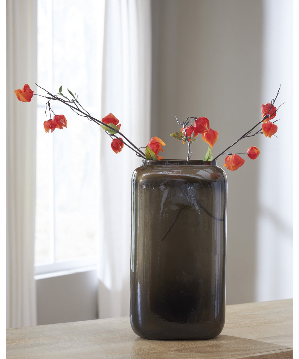 Sumner Vase Gray/Gold