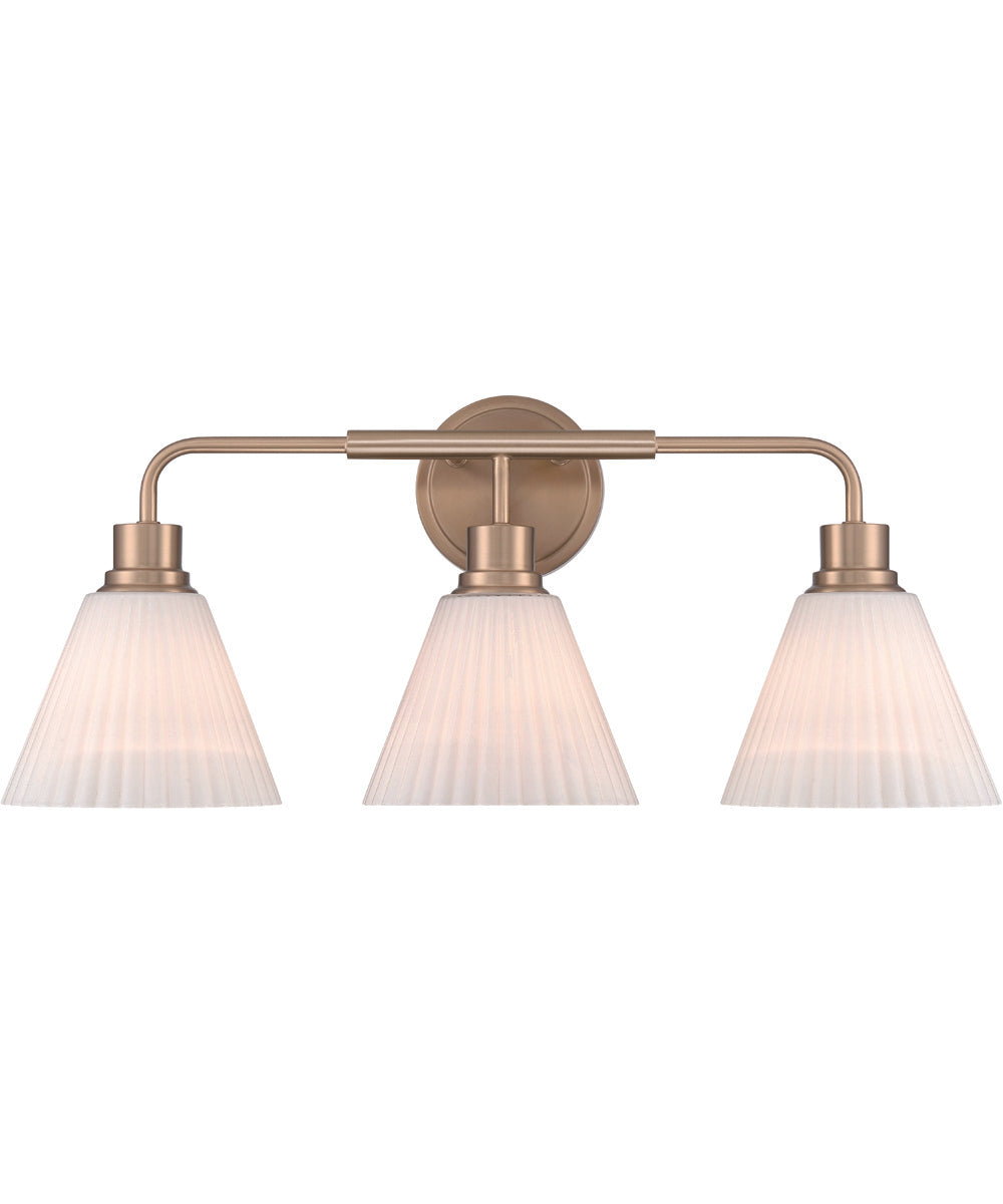 Pleated II 3-Light Lighting Premium Bronze
