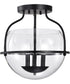 Amado 3-Light Close-to-Ceiling Matte Black